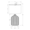 Monarch Specialties I 9734 - Lighting, 23"H, Table Lamp, Black Rattan, Ivory / Cream Shade, Modern - - Mounts For Less
