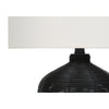 Monarch Specialties I 9734 - Lighting, 23"H, Table Lamp, Black Rattan, Ivory / Cream Shade, Modern - - Mounts For Less