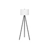 Monarch Specialties I 9735 - Lighting, 63"H, Floor Lamp, Black Metal, Ivory / Cream Shade, Contemporary - - Mounts For Less