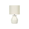 Monarch Specialties I 9740 - Lighting, 17"H, Table Lamp, Cream Ceramic, Ivory / Cream Shade, Modern - - Mounts For Less