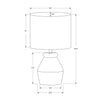 Monarch Specialties I 9740 - Lighting, 17"H, Table Lamp, Cream Ceramic, Ivory / Cream Shade, Modern - - Mounts For Less