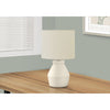 Monarch Specialties I 9740 - Lighting, 17"H, Table Lamp, Cream Ceramic, Ivory / Cream Shade, Modern - - Mounts For Less