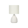 Monarch Specialties I 9741 - Lighting, 17"H, Table Lamp, Cream Ceramic, Ivory / Cream Shade, Modern - - Mounts For Less