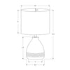 Monarch Specialties I 9741 - Lighting, 17"H, Table Lamp, Cream Ceramic, Ivory / Cream Shade, Modern - - Mounts For Less