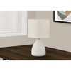 Monarch Specialties I 9741 - Lighting, 17"H, Table Lamp, Cream Ceramic, Ivory / Cream Shade, Modern - - Mounts For Less