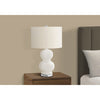 Monarch Specialties I 9744 - Lighting, 25"H, Cream Ceramic, Ivory / Cream Shade, Contemporary - - Mounts For Less
