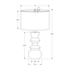 Monarch Specialties I 9763 - Lighting, 26"H, Black Ceramic, Ivory / Cream Shade, Contemporary - - Mounts For Less