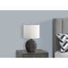 Monarch Specialties I 9764 - Lighting, 16"H, Black Resin, Ivory / Cream Shade, Contemporary - - Mounts For Less