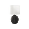 Monarch Specialties I 9764 - Lighting, 16"H, Black Resin, Ivory / Cream Shade, Contemporary - - Mounts For Less