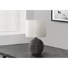 Monarch Specialties I 9764 - Lighting, 16"H, Black Resin, Ivory / Cream Shade, Contemporary - - Mounts For Less