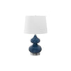 Monarch Specialties I 9767 - Lighting, 24"H, Blue Glass, Ivory / Cream Shade, Contemporary - - Mounts For Less