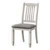 Monarch Speicalties I 1256 - Dining Chair, 38" Height, Set Of 2, Side, Upholstered, Kitchen, Dining Room, Antique Grey, Grey Fabric, Transitional - - Mounts For Less