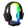 Monster - Sound-Responsive LED Light with Headphone Stand and Built-in Wireless Charger, Black - - Mounts For Less