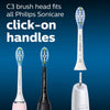Philips - 2 Pack Electric Toothbrush Refills, C3 Plaque Removal + Whitening - - Mounts For Less