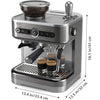 Philips - BaristaBrew Semi-Automatic Espresso Machine, Calibrated Tamper, 250g Bean Container - PSA3218/01 - - Mounts For Less