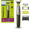 Philips - OneBlade Rechargeable Face and Body Shaver/Trimmer, Wet and Dry, Green - - Mounts For Less