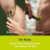 Philips - OneBlade Rechargeable Face and Body Shaver/Trimmer, Wet and Dry, Green - - Mounts For Less