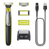 Philips - OneBlade Rechargeable Face and Body Shaver/Trimmer, Wet and Dry, Green - - Mounts For Less