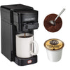 Proctor Silex - Single Serve Coffee Maker, Works with K-Cup or Ground Coffee, Black - - Mounts For Less