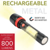 RCA - COB Flashlight with Mini Rechargeable Lantern, 800 Lumens - - Mounts For Less