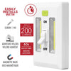 RCA - COBLED Wall Light with Switch and Timer, Wireless, 200 Lumens, White - - Mounts For Less