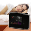 RCA - Projection Alarm Clock Radio, Projects Time to Wall or Ceiling, Color Screen, Temperature Display, Black - RCPJ100A1 - - Mounts For Less