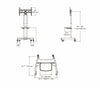 Rolling TV Cart With Height Adjustable For LED PLASMA LCD 32" To 65" - - Mounts For Less