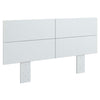 SUA-V - Ashton Thermally Fused Laminate Headboard, Queen Size, White - - Mounts For Less