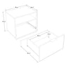 SUA-V - Ashton Thermally Fused Laminate Nightstand, Tuxedo - - Mounts For Less