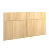SUA-V - ZEN Thermally Fused Laminate Bedhead, Queen Size, Natural Beauty - - Mounts For Less