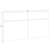 SUA-V - ZEN Thermally Fused Laminate Bedhead, Queen Size, White - - Mounts For Less