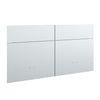 SUA-V - ZEN Thermally Fused Laminate Bedhead, Queen Size, White - - Mounts For Less