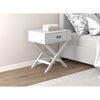 Safdie & Co Accent or Nightstand Table 24"Long with 1 Drawer for Living Room or Bed Room White - - Mounts For Less