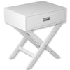 Safdie & Co Accent or Nightstand Table 24"Long with 1 Drawer for Living Room or Bed Room White - - Mounts For Less