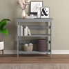 Safdie & Co Bookshelf 32.5" High Light Grey with 3 Shelves for Living Room - - Mounts For Less