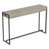 Safdie & Co Console Table 47" Long Dark Taupe and Black Metal - - Mounts For Less