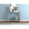 Safdie & Co Entryway Table Console Table Sofa Couch Table Accent Table - 39" Long Light Grey with 1 Shelf for Living Room - - Mounts For Less