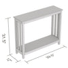 Safdie & Co Entryway Table Console Table Sofa Couch Table Accent Table - 39" Long Light Grey with 1 Shelf for Living Room - - Mounts For Less