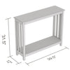 Safdie & Co Entryway Table Console Table Sofa Couch Table Accent Table - 39" Long White with 1 Shelf for Living Room - - Mounts For Less