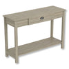 Safdie & Co Entryway Table Console Table Sofa Couch Table Accent Table - 47" Long Dark Taupe with 1 Drawer and Black Metal Handle for Living Room - - Mounts For Less
