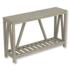Safdie & Co Entryway Table Console Table Sofa Couch Table Accent Table - 52" Long Dark Taupe with 1 Shelf for Living Room - - Mounts For Less