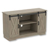Safdie & Co TV Stand - 48" Long Dark Taupe with 2 Sliding Doors and 3 Shelves for Living Room - - Mounts For Less
