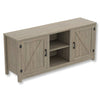 Safdie & Co TV Stand - 58" Long Dark Taupe with 2 Closed Doors and 2 Shelves for Living Room - - Mounts For Less