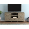 Safdie & Co TV Stand - 58" Long Dark Taupe with 4 Shelves and 1 Drawer for Living Room - - Mounts For Less