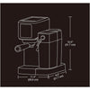 Salton - Barista+ 3 in 1 Espresso Machine, Removable Milk Container, Stainless Steel - - Mounts For Less