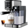Salton - Barista+ 3 in 1 Espresso Machine, Removable Milk Container, Stainless Steel - - Mounts For Less