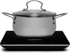 Salton - Portable Induction Cooker with LED Display, Cool Touch and 8 Temperature Settings, Black - - Mounts For Less