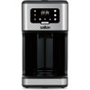 Salton - Programmable Digital Coffee Maker, 14 Cup Capacity, For Hot or Cold Coffee, Stainless Steel - - Mounts For Less