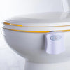 Sharper Image - LED Toilet Light with Motion Sensor, 8 Lighting Colors - - Mounts For Less