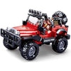 Sluban - Jeep Building Blocks Set with 1 Figure, 253 Pieces - - Mounts For Less